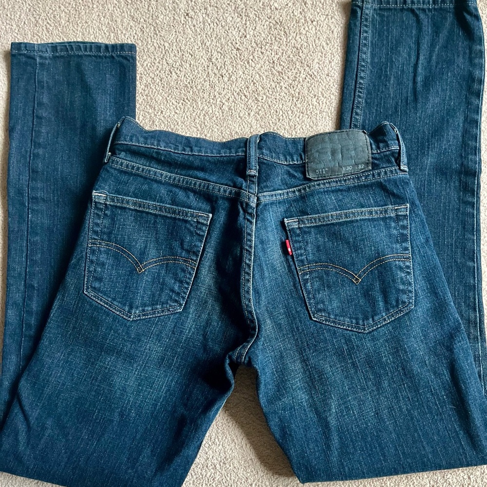 Men’s Levi’s 511 slim fit straight men’s denim jeans 30 X 32